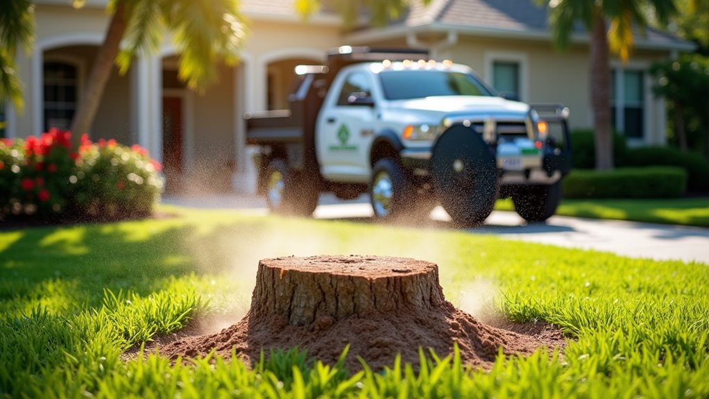 professional stump grinding service