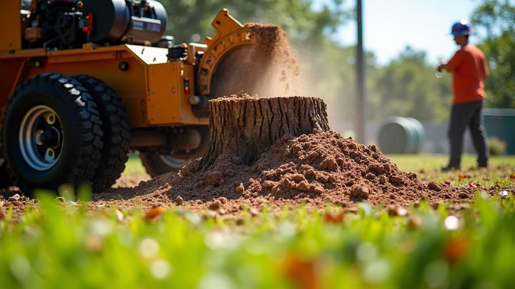 stump grinding enhances property safety