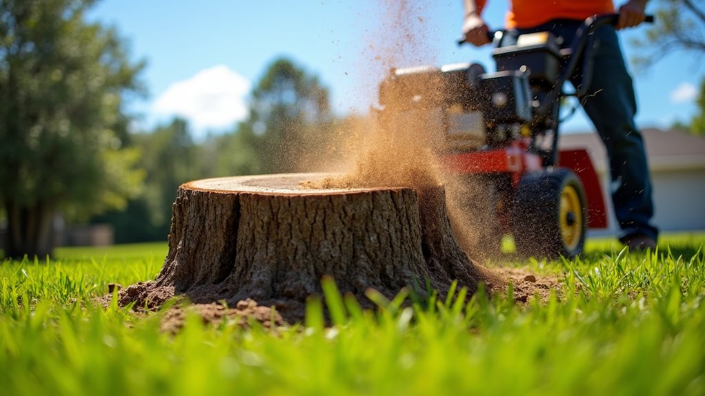 stump grinding enhances safety