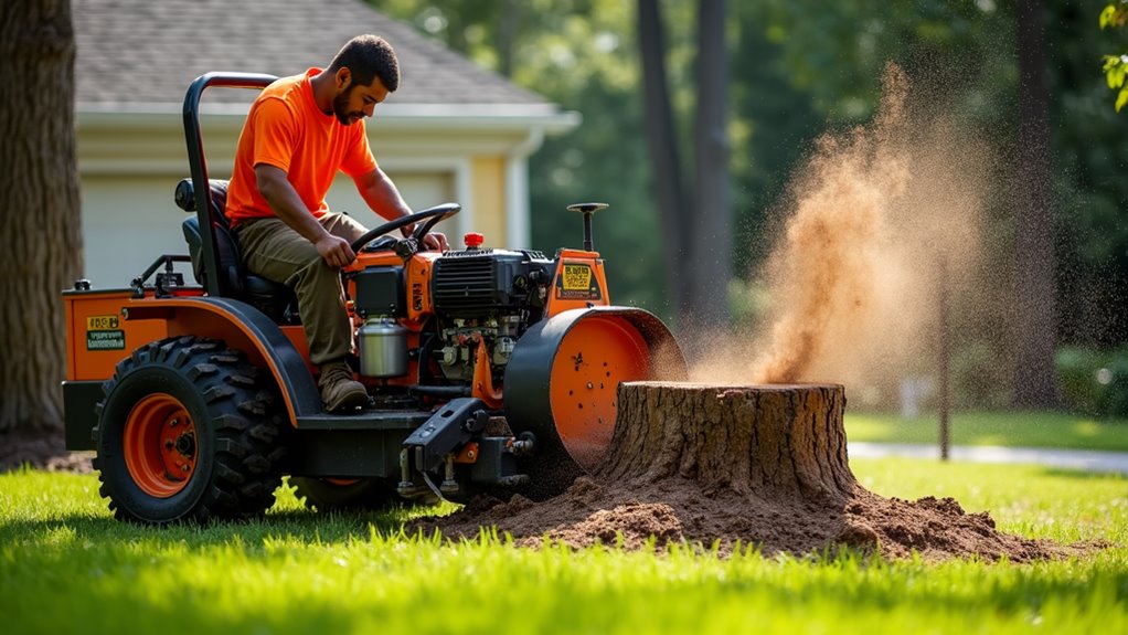 stump grinding enhances safety