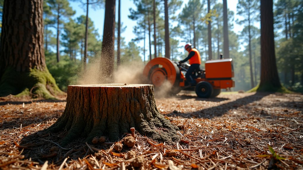 stump grinding service offered