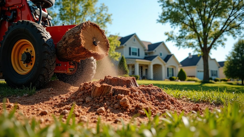 stump grinding service offered