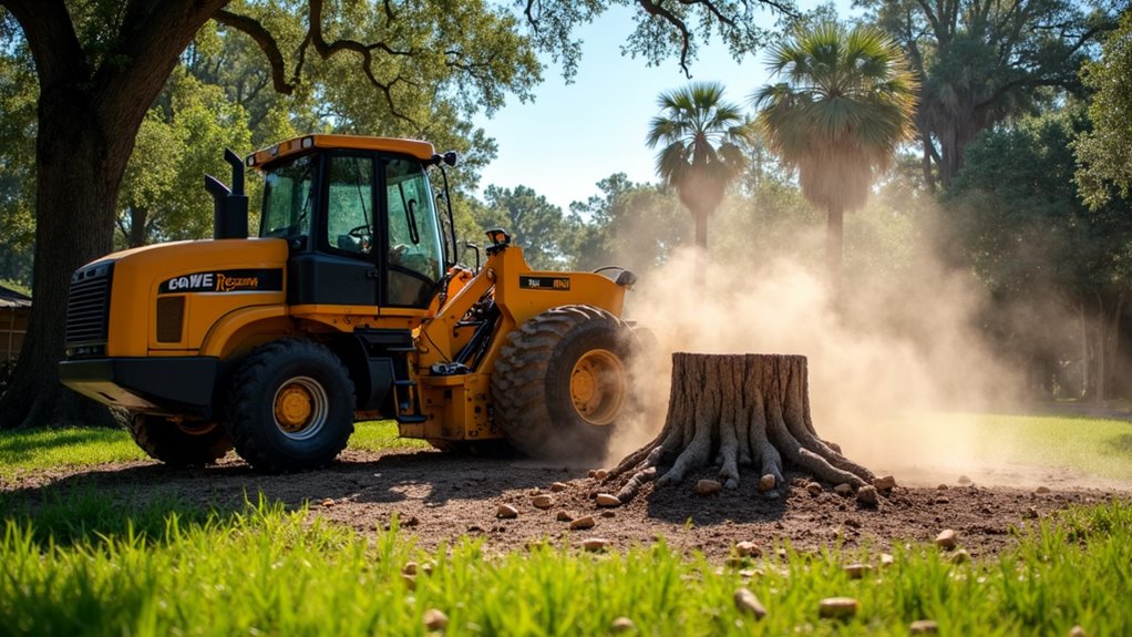 stump grinding service offered