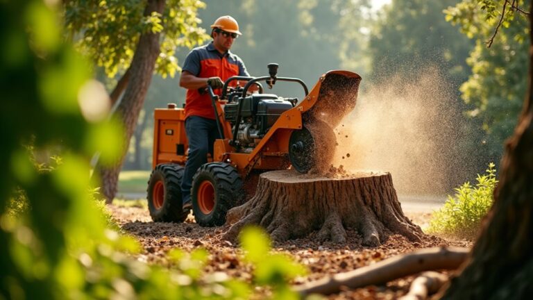 stump grinding services offered