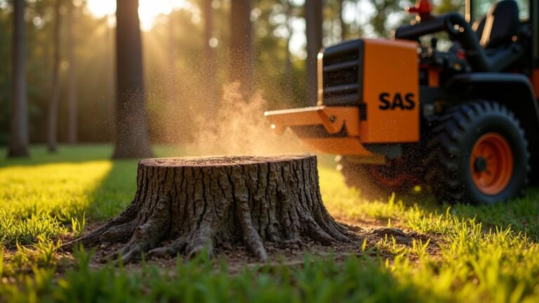 stump grinding services offered