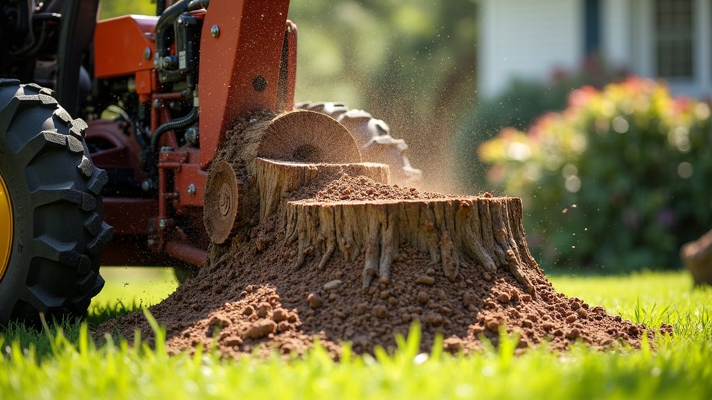 stump grinding services offered