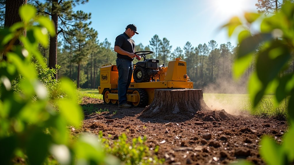 stump grinding services offered