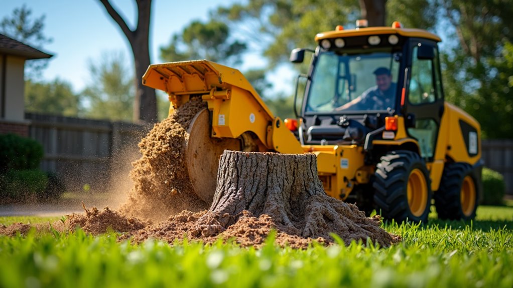 stump grinding services offered