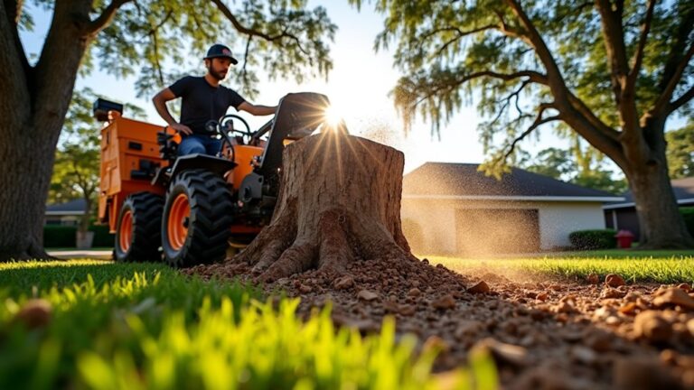 stump grinding services offered