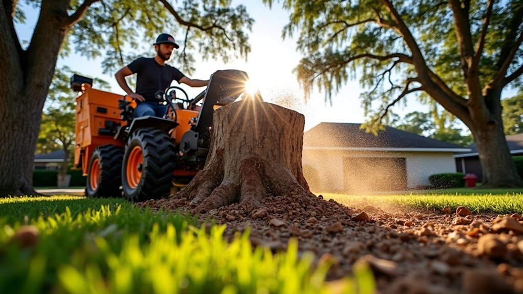 stump grinding services offered