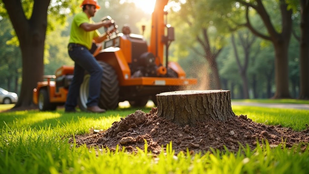 professional stump grinding service