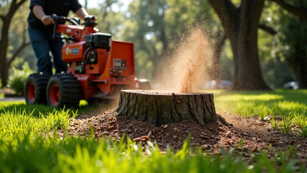 stump grinding enhances property safety