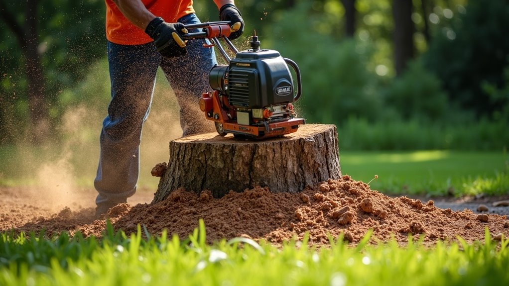 stump grinding ensures safety
