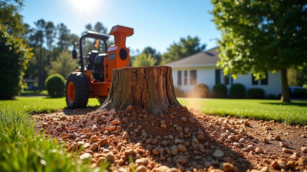 stump grinding services offered