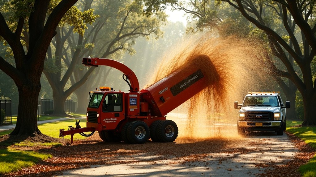 transforming debris into mulch