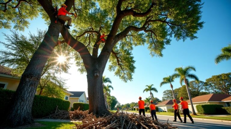 tree trimming services offered